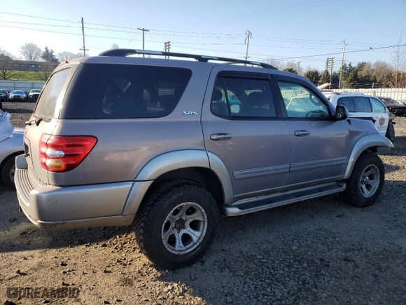 2002 Toyota Sequoia SR5 with VIN 5TDBT44A32S079500, listed as a Copart auction lot 42620455 with 0 mi miles and Salvage Title. Bid and sale history available at carsss.com. Image 3.