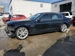 2014 BMW 5 Series 535i with VIN WBA5B1C56ED479891, listed as a Copart auction lot 80141724 with 133,676 mi miles and Salvage Title. Bid and sale history available at carsss.com. Image 1.