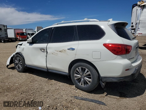 2020 Nissan Pathfinder S with VIN 5N1DR2AN8LC606481, listed as a Copart auction lot 57678925 with 61,108 mi miles and Salvage title. Bid and sale history available at DreamBid. Image 2.