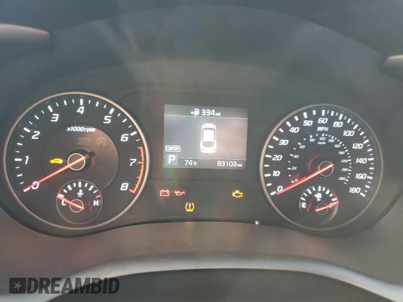 2019 Kia Stinger GT with VIN KNAE35LC0K6052421, listed as a Copart auction lot 84418464 with 83,103 mi miles and Salvage Title. Bid and sale history available at DreamBid. Image 9.
