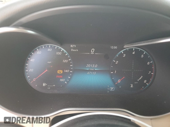 2022 Mercedes-Benz GLC 300 with VIN W1N0G8DB4NV394837, listed as a Copart auction lot 53831495 with 47,113 mi miles and Non repairable. Bid and sale history available at DreamBid. Image 9.