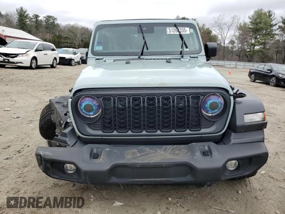 2024 Jeep Wrangler Sport S with VIN 1C4PJXDG6RW229336, listed as a Copart auction lot 51260335 with 5,198 mi miles and Salvage Title. Bid and sale history available at DreamBid. Image 5.