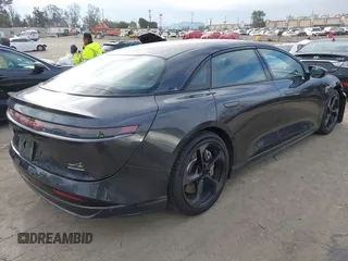 2024 Lucid Air Touring with VIN 50EA1TEA9RA005804, listed as a IAAI auction lot 41758631 with 13,218 mi miles. Bid and sale history available at carsss.com. Image 4.