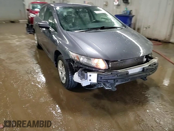 2014 Honda Civic Sedan LX with VIN 19XFB2F55EE019421, listed as a Copart auction lot 48366225 with 72,076 mi miles and Salvage Title. Bid and sale history available at carsss.com. Image 14.