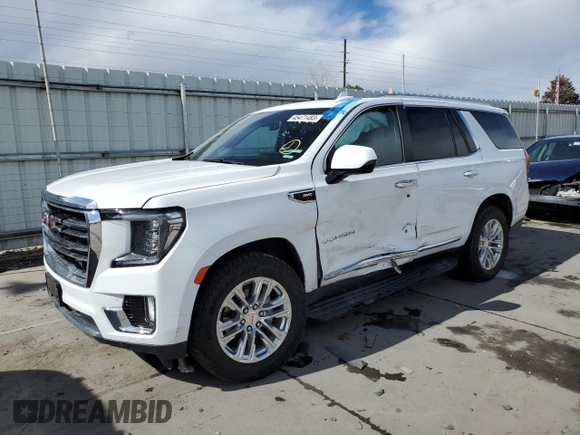 2021 GMC Yukon SLT with VIN 1GKS2BKD3MR185679, listed as a Copart auction lot 45471483 with 46,542 mi miles. Bid and sale history available at carsss.com. Image 1.