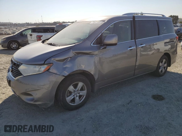 2013 Nissan Quest SV with VIN JN8AE2KP3D9071565, listed as a Copart auction lot 73502144 with 119,617 mi miles and Salvage Title. Bid and sale history available at carsss.com. Image 1.