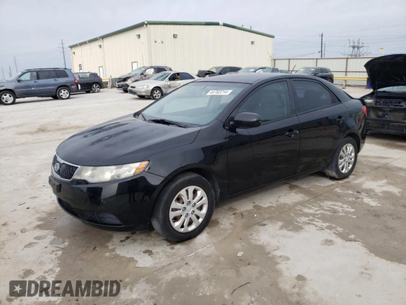 2011 Kia Forte LX with VIN KNAFT4A28B5449535, listed as a Copart auction lot 44702214 with 195,481 mi miles and Clean Title. Bid and sale history available at carsss.com. Image 1.