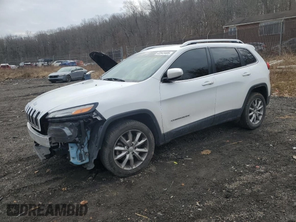 2018 Jeep Cherokee Limited with VIN 1C4PJLDB1JD523613, listed as a Copart auction lot 43543485 with 131,259 mi miles and Salvage title. Bid and sale history available at DreamBid. Image 1.