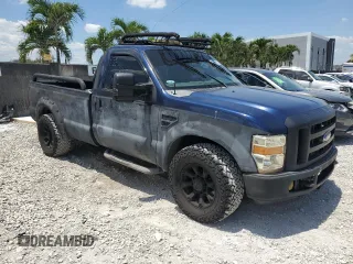 2008 Ford F-250 with VIN 1FDNF20528EA56592, listed as a Copart auction lot 58045595 with 156,228 mi miles and Clean title. Bid and sale history available at DreamBid. Image 4.