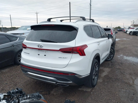 2021 Hyundai Santa Fe Limited with VIN 5NMS4DAL1MH363751, listed as a IAAI auction lot 41307189 with 30,156 mi miles. Bid and sale history available at carsss.com. Image 4.