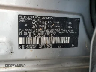 2019 Toyota RAV4 LE with VIN JTMG1RFV2KJ021318, listed as a Copart auction lot 46107385 with 57,863 mi miles and Salvage title. Bid and sale history available at DreamBid. Image 13.