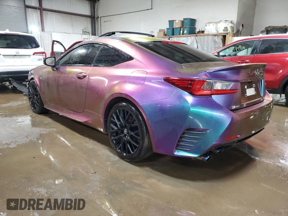 2017 Lexus RC 350 with VIN JTHSE5BC1H5007826, listed as a Copart auction lot 85651624 with 76,539 mi miles and Salvage title. Bid and sale history available at DreamBid. Image 2.