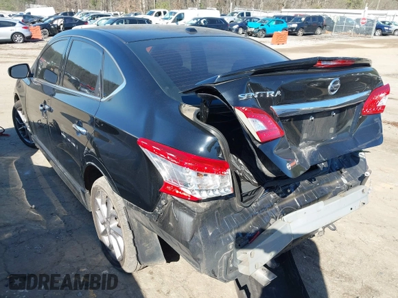2015 Nissan Sentra SV with VIN 3N1AB7AP0FY341466, listed as a IAAI auction lot 41773483 with 105,312 mi miles and . Bid and sale history available at DreamBid. Image 3.