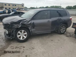2010 Toyota Highlander SE z VIN 5TDKK3EH0AS012442, wystawiony jako Copart lot #55401195 z przebiegiem Nie podano mil oraz Szkoda całkowita • Salvage title. Historia ofert i sprzedaży dostępna na DreamBid. Obrazek 1.
