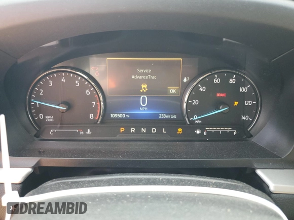2022 Ford Explorer XLT with VIN 1FMSK8DH4NGB27006, listed as a Copart auction lot 58075055 with 109,500 mi miles and Salvage title. Bid and sale history available at DreamBid. Image 9.