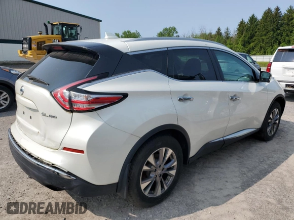 2017 Nissan Murano SL z VIN 5N1AZ2MH7HN181226, wystawiony jako Copart lot #59094235 z przebiegiem 61 851 mil mil oraz Szkoda całkowita • Salvage title. Historia ofert i sprzedaży dostępna na DreamBid. Obrazek 3.
