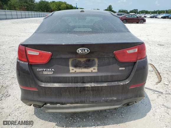 2015 Kia Optima LX with VIN 5XXGM4A73FG358013, listed as a Copart auction lot 82112314 with 135,264 mi miles and Salvage Title. Bid and sale history available at carsss.com. Image 6.
