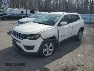 2019 Jeep Compass Latitude with VIN 3C4NJDBB1KT850900, listed as a Copart auction lot 48796895 with 53,121 mi miles and Salvage Title. Bid and sale history available at carsss.com. Image 1.