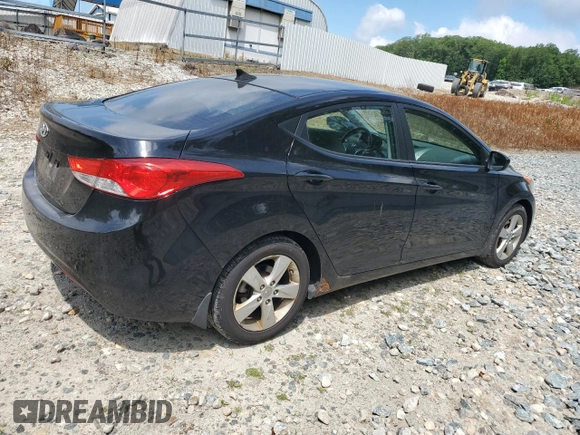 2012 Hyundai Elantra Limited with VIN KMHDH4AE2CU421304, listed as a Copart auction lot 62952855 with 134,492 mi miles and Clean title. Bid and sale history available at DreamBid. Image 3.