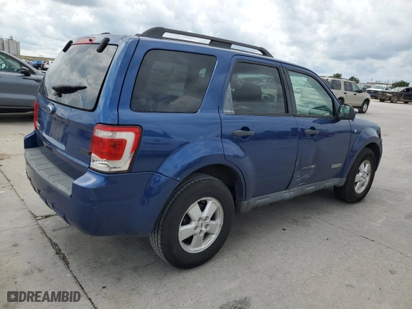 2008 Ford Escape XLT with VIN 1FMCU03108KB12718, listed as a Copart auction lot 57175474 with 152,698 mi miles and Salvage Title. Bid and sale history available at carsss.com. Image 3.