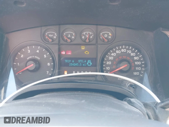 2010 Ford F-150 XL with VIN 1FTEW1CW4AFA86552, listed as a IAAI auction lot 40874001 with 254,545 mi miles. Bid and sale history available at carsss.com. Image 7.