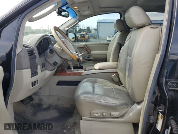 2007 Infiniti QX56 with VIN 5N3AA08C57N803676, listed as a Copart auction lot 60159054 with 216,320 mi miles and Salvage Title. Bid and sale history available at carsss.com. Image 7.
