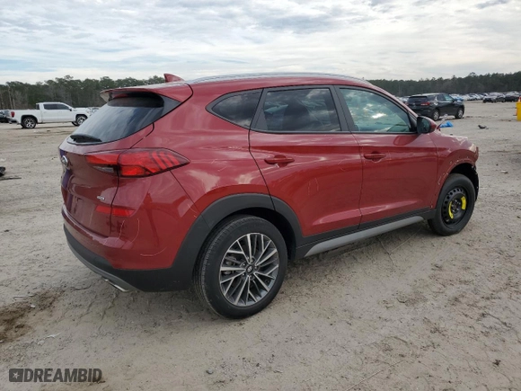2021 Hyundai Tucson Sport with VIN KM8J3CAL7MU384097, listed as a Copart auction lot 41876835 with 46,002 mi miles and Salvage Title. Bid and sale history available at carsss.com. Image 3.