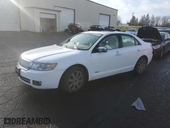 2007 Lincoln MKZ with VIN 3LNHM28T57R638347, listed as a Copart auction lot 46675475 with 0 mi miles and Clean Title. Bid and sale history available at carsss.com. Image 1.