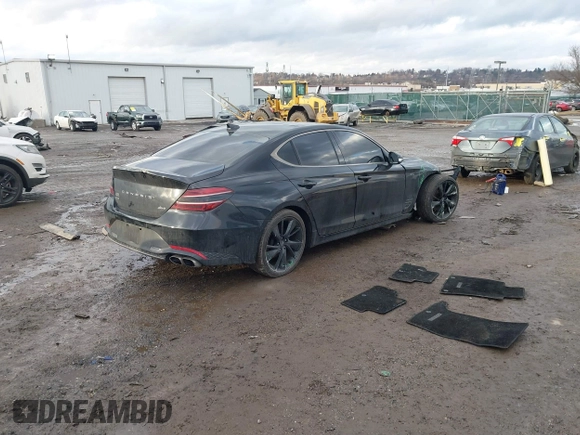 2023 Genesis G70 2.0T with VIN KMTG34TA5PU120298, listed as a IAAI auction lot 41515747 with 32,724 mi miles and . Bid and sale history available at DreamBid. Image 4.