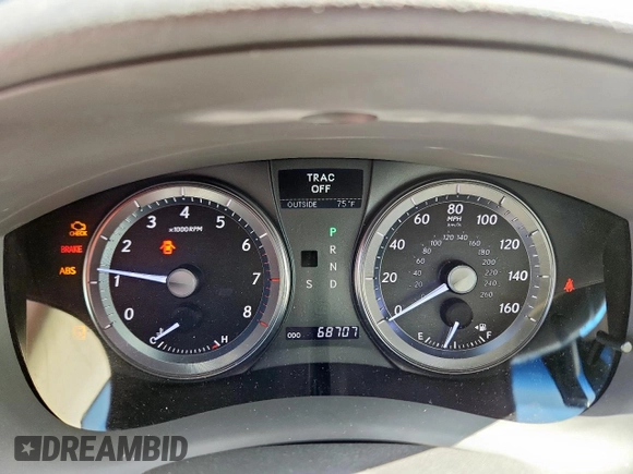 2012 Lexus ES 330 with VIN JTHBK1EG3C2481738, listed as a Copart auction lot 59806295 with 68,707 mi miles and Salvage title. Bid and sale history available at DreamBid. Image 9.