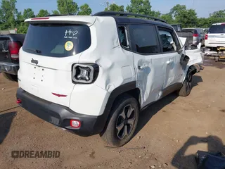 2021 Jeep Renegade Trailhawk with VIN ZACNJDC10MPM71187, listed as a IAAI auction lot 42577144 with 54,556 mi miles and . Bid and sale history available at DreamBid. Image 4.