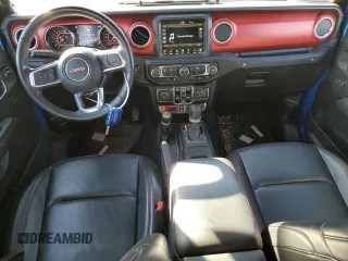 2022 Jeep Wrangler Unlimited Rubicon with VIN 1C4HJXFG5NW217688, listed as a Copart auction lot 81182824 with 63,102 mi miles and Salvage title. Bid and sale history available at DreamBid. Image 8.