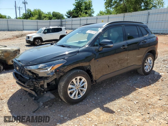 2023 Toyota Corolla Cross LE with VIN 7MUCAAAG3PV058094, listed as a Copart auction lot 57983105 with 30,593 mi miles and Salvage title. Bid and sale history available at DreamBid. Image 1.