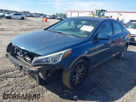 2017 Hyundai Sonata SE with VIN 5NPE24AF5HH506187, listed as a IAAI auction lot 41593078 with 154,549 mi miles. Bid and sale history available at carsss.com. Image 2.