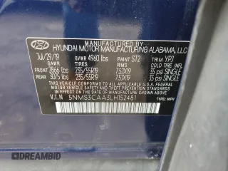 2020 Hyundai Santa Fe SEL with VIN 5NMS3CAA3LH152481, listed as a Copart auction lot 45604305 with 59,901 mi miles and Salvage Title. Bid and sale history available at carsss.com. Image 15.