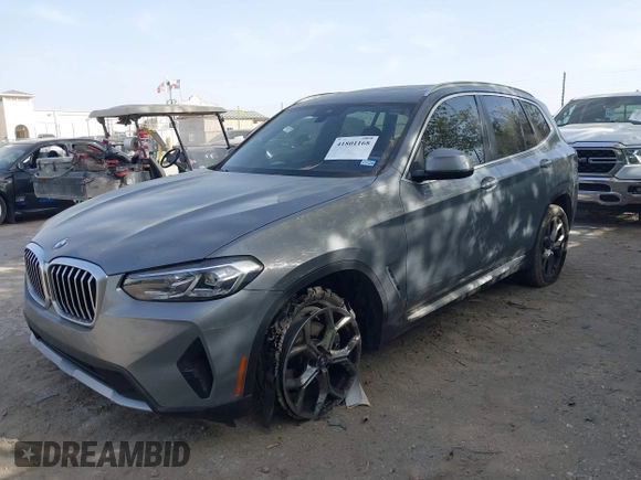 2024 BMW X3 sDrive30i with VIN 5UX43DP08R9U80981, listed as a IAAI auction lot 41801168 with 10,673 mi miles and . Bid and sale history available at DreamBid. Image 6.