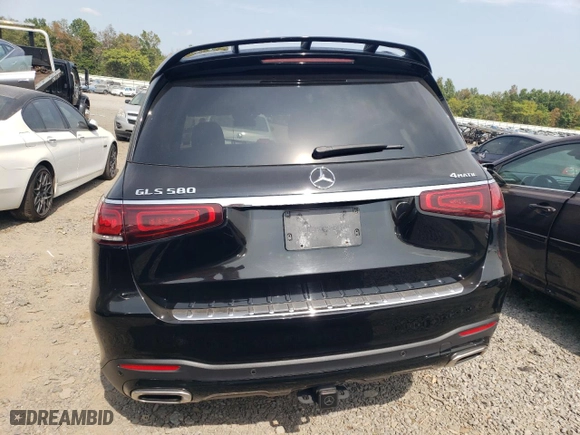 2021 Mercedes-Benz GLS with VIN 4JGFF8GE7MA407690, listed as a Copart auction lot 70605894 with 47,307 mi miles and Salvage Title. Bid and sale history available at carsss.com. Image 6.