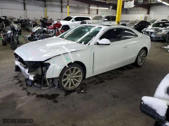2015 Audi A5 Premium with VIN WAUCFAFR7FA017739, listed as a Copart auction lot 78738754 with 111,598 mi miles and Salvage Title. Bid and sale history available at carsss.com. Image 1.