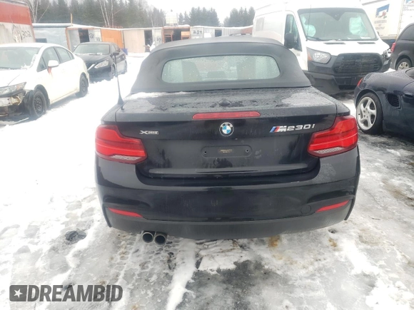 2018 BMW 2 Series 230i xDrive with VIN WBA2K1C56JVD41570, listed as a Copart auction lot 84181764 with 77,231 mi miles and Salvage Title. Bid and sale history available at carsss.com. Image 6.