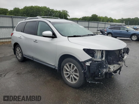 2015 Nissan Pathfinder SL with VIN 5N1AR2MM5FC617397, listed as a Copart auction lot 58304445 with 103,161 mi miles and Salvage title. Bid and sale history available at DreamBid. Image 4.