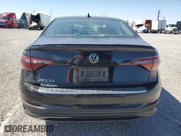 2023 Volkswagen Jetta S with VIN 3VW5M7BU4PM032750, listed as a Copart auction lot 55980285 with 23,660 mi miles and Salvage title. Bid and sale history available at DreamBid. Image 6.