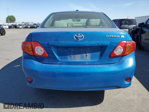 2009 Toyota Corolla with VIN JTDBL40E29J013147, listed as a Copart auction lot 55049735 with 165,830 mi miles and Clean Title. Bid and sale history available at carsss.com. Image 6.