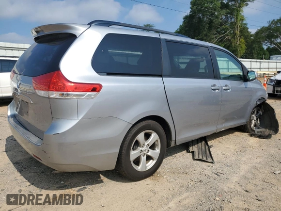 2012 Toyota Sienna LE AAS with VIN 5TDKK3DC8CS193671, listed as a Copart auction lot 63836955 with 257,868 mi miles and Salvage title. Bid and sale history available at DreamBid. Image 3.