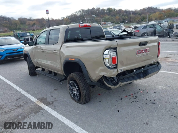 2024 GMC Canyon 4WD AT4 with VIN 1GTP6DEK8R1179023, listed as a IAAI auction lot 40930724 with 3,235 mi miles. Bid and sale history available at carsss.com. Image 3.