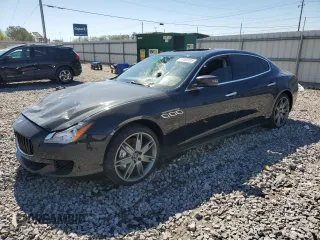 2014 Maserati Quattroporte S Q4 z VIN ZAM56RRA4E1109918, wystawiony jako Copart lot #50003055 z przebiegiem 191 863 mil mil oraz Szkoda całkowita • Salvage title. Historia ofert i sprzedaży dostępna na DreamBid. Obrazek 1.