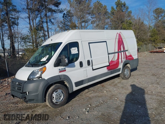 2018 Ram ProMaster Cargo with VIN 3C6URVJG3JE150894, listed as a IAAI auction lot 41256857 with 82,012 mi miles. Bid and sale history available at carsss.com. Image 17.