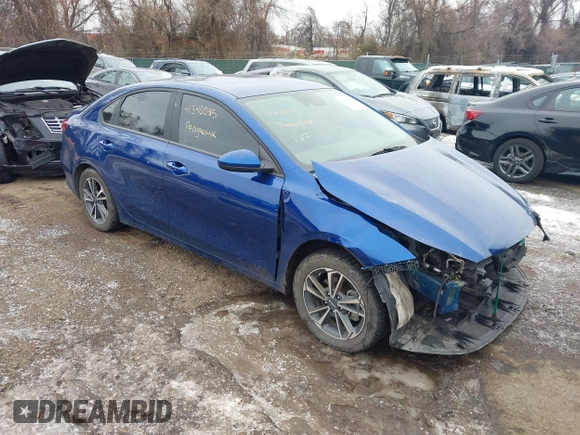 2022 Kia Forte LXS with VIN 3KPF24AD6NE428098, listed as a IAAI auction lot 41340085 with 45,191 mi miles and . Bid and sale history available at DreamBid. Image 1.