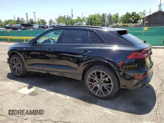 2020 Audi Q8 Prestige with VIN WA1FVAF18LD001941, listed as a Copart auction lot 61498385 with 29,634 mi miles and Salvage title. Bid and sale history available at DreamBid. Image 2.