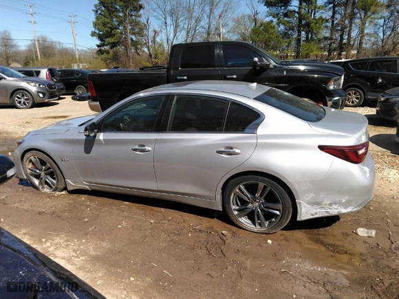 2020 Infiniti Q50 RED SPORT 400 with VIN JN1FV7AP2LM630098, listed as a IAAI auction lot 41828404 with NaN miles. Bid and sale history available at carsss.com. Image 14.