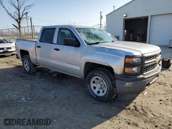 2014 Chevrolet Silverado 1500 Work Truck with VIN 3GCUKPEH8EG224221, listed as a Copart auction lot 50973775 with 188,961 mi miles and Salvage Title. Bid and sale history available at DreamBid. Image 4.